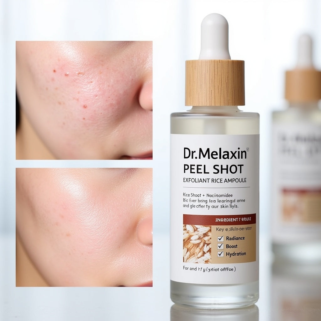 Dr. Melaxin Rice Exfoliating Serum Facial Moisturizing Soften Serum Blackhead Removal Hydrating Pore Shrinking Korean Skin Care